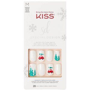 KISS Special Design Limited Edition Medium Length Nails - Christmas Tree